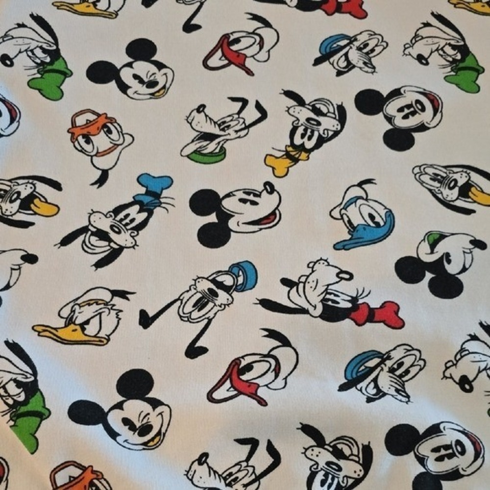 Retro Mickey & Co All Over Print White Crewnwck Sweatshirt L Disney Friends | L - Picture 5 of 6